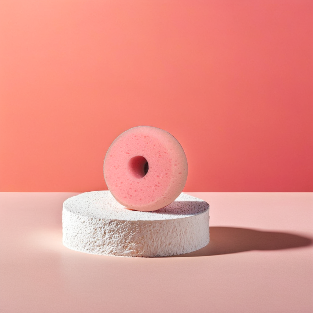 Donut Pink & Green Sponge