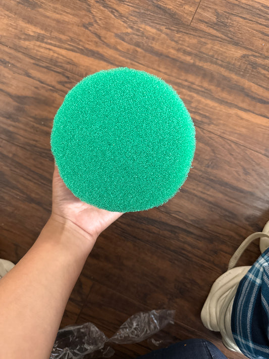 Circle green epoxy sponge