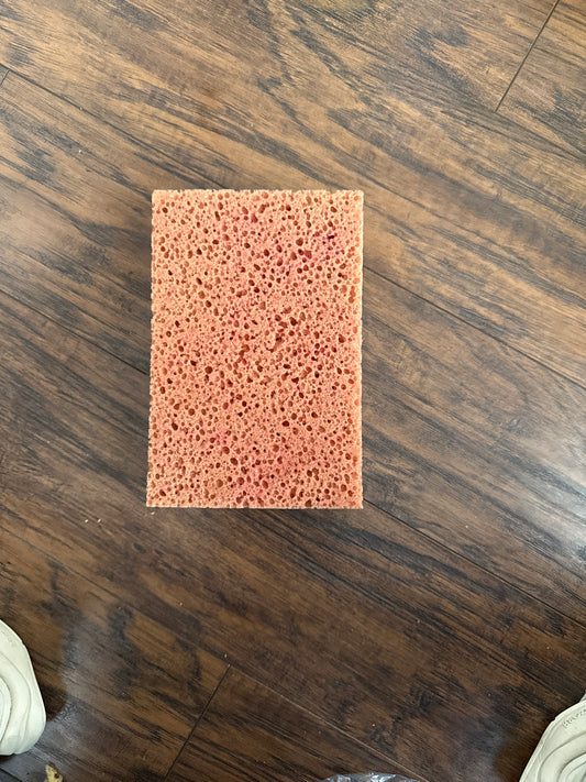 Brown Redish Square sponge