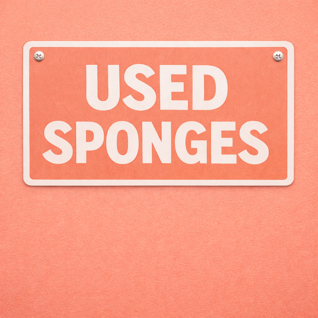 Used sponges only! Would be from my stash