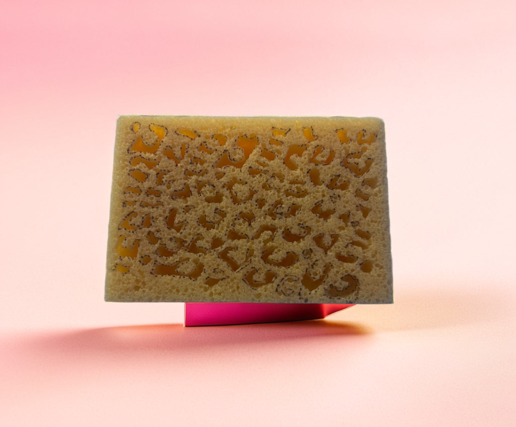 Animal Print Hand Cut Multipurpose Cleaner Sponge