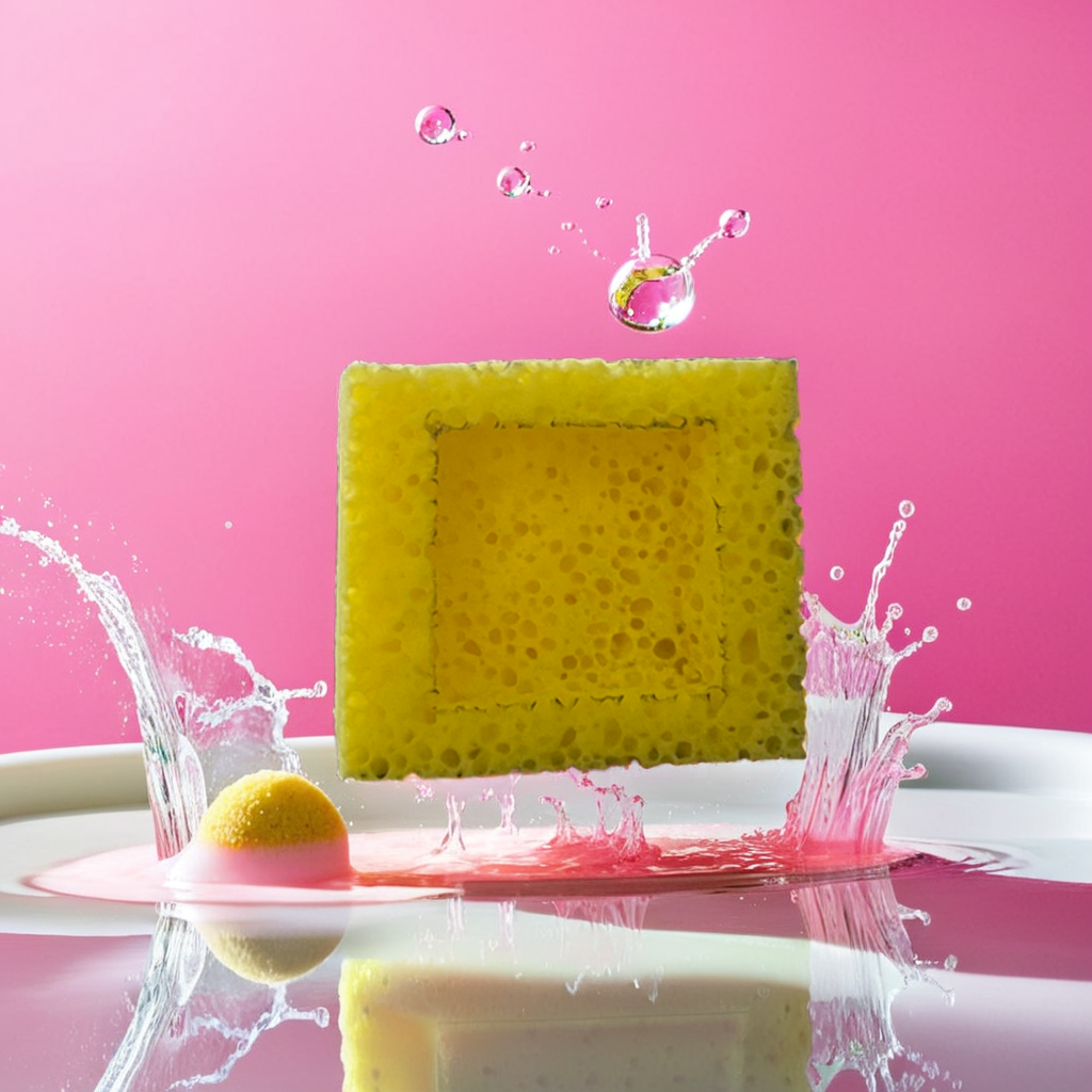 Square Boat on Square Porous Sponge